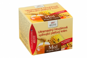 Bione Cosmetics Ultramastný hloubkově vyživující pleťový krém Med Propolis Q10 51 ml