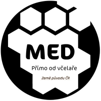 Etiketa na víčko - 5 transparentní - Med