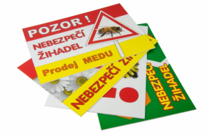 Informační tabule Pozor včely