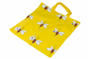 Žlutá bavlněná taška se včelkami