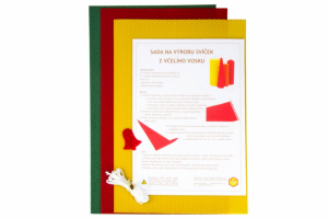 Sada na výrobu přírodních svíček z včelího vosku - velká