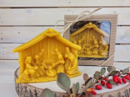 Tradiční betlém z včelího vosku