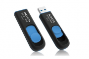  ADATA Flash Disk 16GB UV128, USB 3.1 Dash Drive (R:40/W:25 MB/s) černá/modrá 