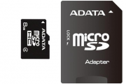 ADATA MicroSDHC karta 8GB Class 4 + SD adaptér 