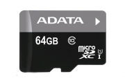 ADATA MicroSDXC karta 64GB Premier UHS-I Class 10 + SD adaptér 