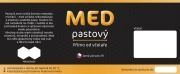 Etiketa na sklenici - 2 černá - Med pastový