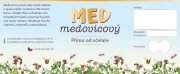 Etiketa na sklenici - 4 modrá - Med medovicový