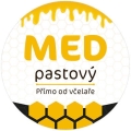 Etiketa na víčko - 1 bílá - Med pastový