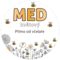 Etiketa na víčko - 3 louka - Med květový