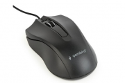  GEMBIRD myš MUS-3B-01, drátová, optická, 1000 dpi, USB, černá 