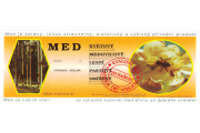 Samolepicí etiketa Med - univerzální